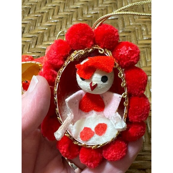 Vintage Handmade Bird-In-Nest Christmas Ornaments Real Eggs - Picture 3 of 6